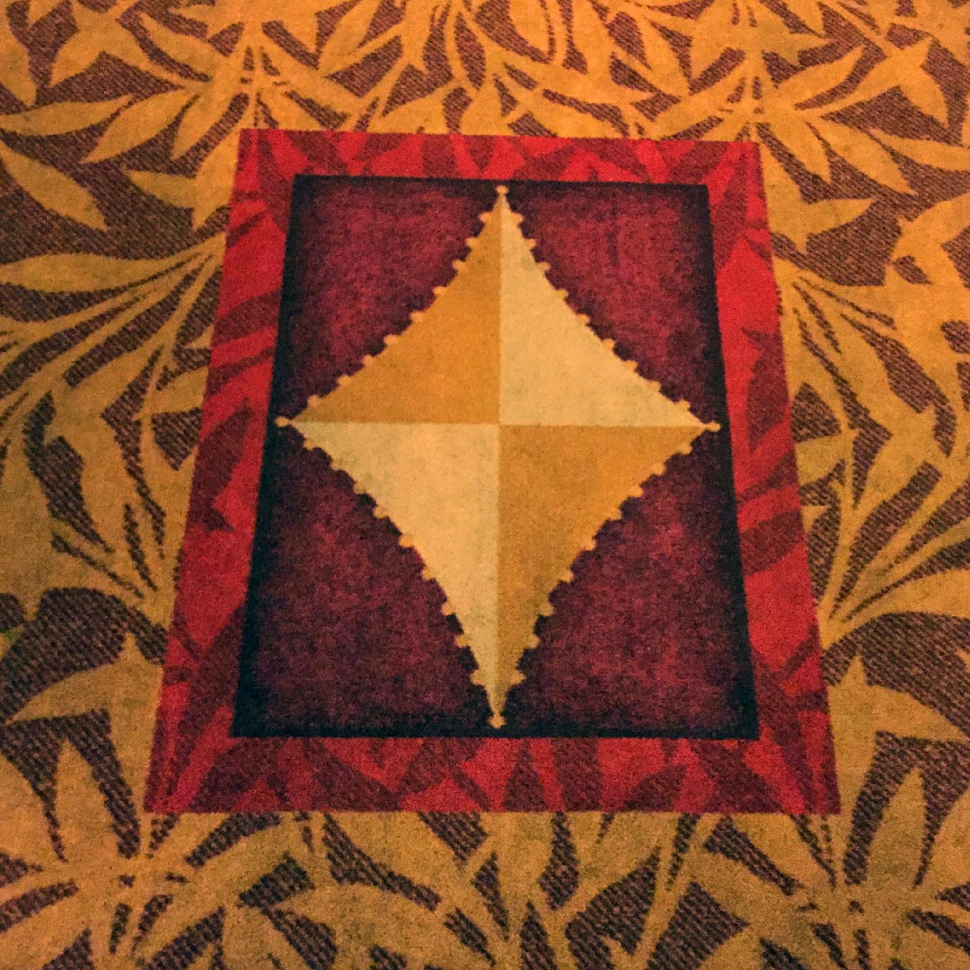 Four Queens hotel carpet